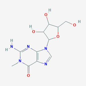 molecular formula C11H15N5O5 B033566 Guanosine, 1-methyl- CAS No. 2140-65-0