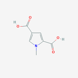 molecular formula C7H7NO4 B3356736 1-Methyl-1H-pyrrole-2,4-dicarboxylic acid CAS No. 68384-89-4
