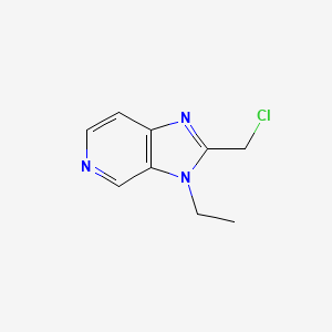 molecular formula C9H10ClN3 B3356781 2-(chloromethyl)-3-ethyl-3H-imidazo[4,5-c]pyridine CAS No. 688001-00-5
