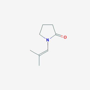 molecular formula C8H13NO B3356794 1-(2-Methyl-1-propenyl)pyrrolidone CAS No. 6908-66-3