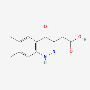 Cinnoline-3-acetic acid, 6,7-dimethyl-4-hydroxy-