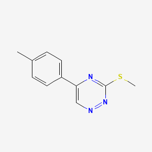 1,2,4-Triazine, 5-(4-methylphenyl)-3-(methylthio)-