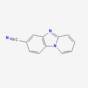 molecular formula C12H7N3 B3356926 Pyrido[1,2-a]benzimidazole-7-carbonitrile CAS No. 695217-47-1