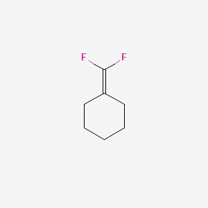 molecular formula C7H10F2 B3356943 Cyclohexane, difluoromethylene CAS No. 696-32-2