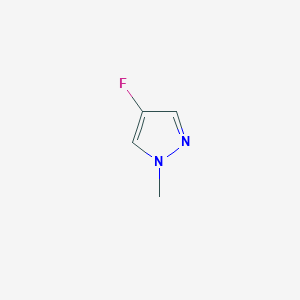 molecular formula C4H5FN2 B3357006 4-Fluoro-1-methyl-1H-pyrazole CAS No. 69843-14-7