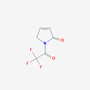 molecular formula C6H4F3NO2 B3357092 1,5-Dihydro-1-(trifluoroacetyl)-2H-pyrrol-2-one CAS No. 70399-10-9