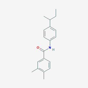 molecular formula C19H23NO B335712 N-[4-(butan-2-yl)phenyl]-3,4-dimethylbenzamide 