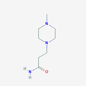molecular formula C8H17N3O B3357122 3-(4-Methylpiperazin-1-YL)propanamide CAS No. 706811-60-1