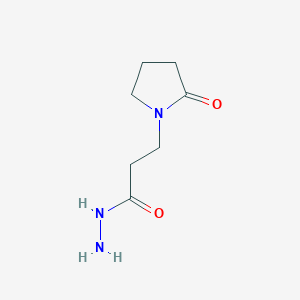 3-(2-Oxopyrrolidin-1-YL)propanehydrazide
