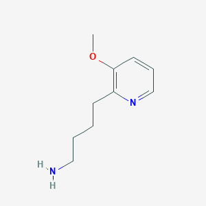 molecular formula C10H16N2O B3357180 4-(3-Methoxypyridin-2-YL)butan-1-amine CAS No. 71351-64-9