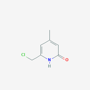 2(1H)-Pyridinone, 6-(chloromethyl)-4-methyl-