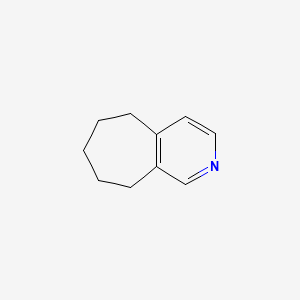 molecular formula C10H13N B3357214 6,7,8,9-tetrahydro-5H-cyclohepta[c]pyridine CAS No. 71579-81-2