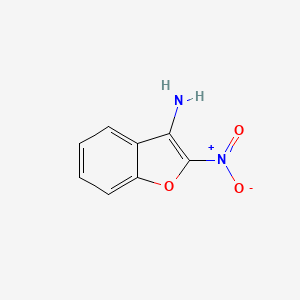 molecular formula C8H6N2O3 B3357219 2-Nitrobenzofuran-3-amine CAS No. 71590-97-1