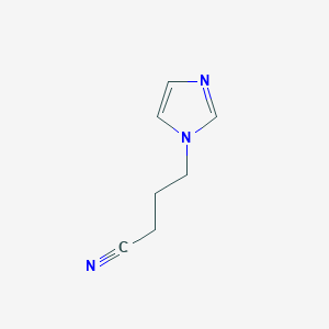 molecular formula C7H9N3 B3357329 1H-Imidazole-1-butanenitrile CAS No. 72338-63-7