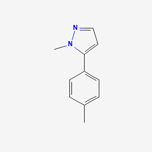 molecular formula C11H12N2 B3357476 1-methyl-5-(p-tolyl)-1H-pyrazole CAS No. 73387-56-1