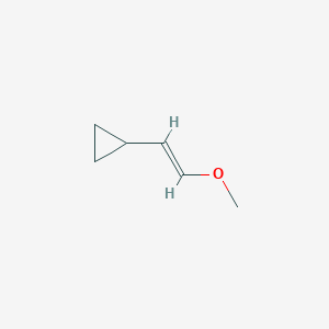 molecular formula C6H10O B3357502 (2-Methoxy-vinyl)-cyclopropane CAS No. 73686-07-4