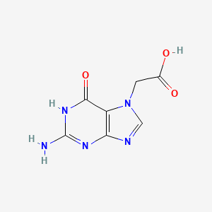 molecular formula C7H7N5O3 B3357535 7-Carboxymethylguanine CAS No. 73891-84-6