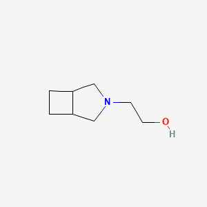 molecular formula C8H15NO B3357633 2-(3-Azabicyclo[3.2.0]heptan-3-yl)ethanol CAS No. 743438-32-6