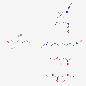 Diethyl propanedioate;1,6-diisocyanatohexane;2-ethylhexane-1,3-diol;ethyl 3-oxobutanoate;5-isocyanato-1-(isocyanatomethyl)-1,3,3-trimethylcyclohexane