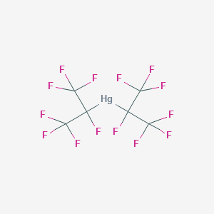 molecular formula C6F14Hg B3357818 Bis(heptafluoroisopropyl)mercury CAS No. 756-88-7