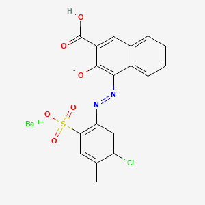molecular formula C18H11BaClN2O6S B3357847 Pigment Red 48:1 CAS No. 7585-41-3
