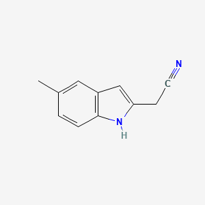 molecular formula C11H10N2 B3357864 2-(5-methyl-1H-indol-2-yl)acetonitrile CAS No. 76017-90-8