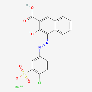 molecular formula C17H9BaClN2O6S B3357936 barium(2+);5-[(3-carboxy-2-oxidonaphthalen-1-yl)diazenyl]-2-chlorobenzenesulfonate CAS No. 76613-71-3