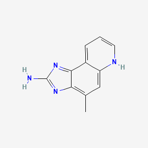 1H-Imidazo(4,5-f)quinolin-2-amine, 4-methyl-