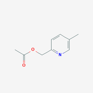 molecular formula C9H11NO2 B3358045 2-乙酰氧基甲基-5-甲基吡啶 CAS No. 772-71-4