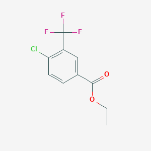 molecular formula C10H8ClF3O2 B3358060 Ethyl 4-chloro-3-(trifluoromethyl)benzoate CAS No. 773134-81-9