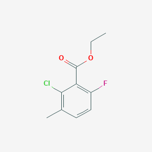 molecular formula C10H10ClFO2 B3358085 Ethyl 2-chloro-6-fluoro-3-methylbenzoate CAS No. 773135-50-5