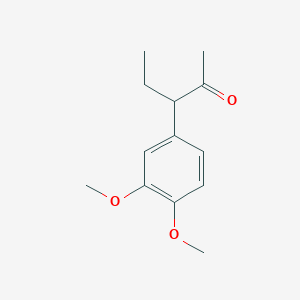 molecular formula C13H18O3 B033582 3-(3,4-Dimethoxyphenyl)pentan-2-one CAS No. 105638-31-1