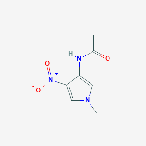 molecular formula C7H9N3O3 B3358230 N-(1-methyl-4-nitro-pyrrol-3-yl)acetamide CAS No. 78052-54-7