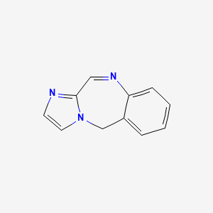 molecular formula C11H9N3 B3358236 5H-Imidazo(2,1-c)(1,4)benzodiazepine CAS No. 78105-30-3