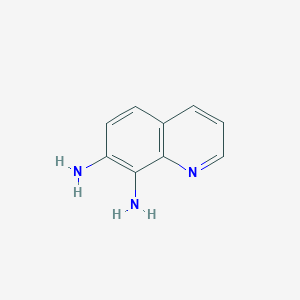 molecular formula C9H9N3 B3358248 Quinoline-7,8-diamine CAS No. 78105-42-7