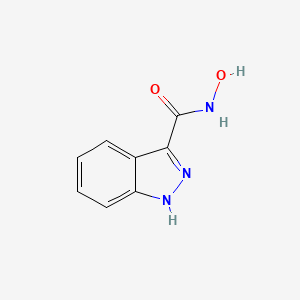 molecular formula C8H7N3O2 B3358253 N-Hydroxy-1H-indazole-3-carboxamide CAS No. 78155-78-9