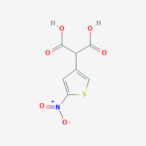 molecular formula C7H5NO6S B033583 Propanedioic acid, (5-nitro-3-thienyl)- CAS No. 104554-66-7