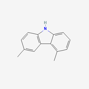molecular formula C14H13N B3358307 3,5-Dimethyl-9H-carbazole CAS No. 78787-81-2