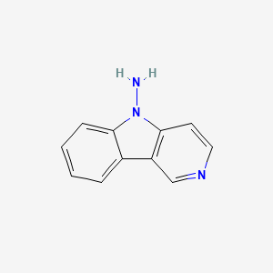 molecular formula C11H9N3 B3358389 9-Amino-3-carboline CAS No. 79642-25-4