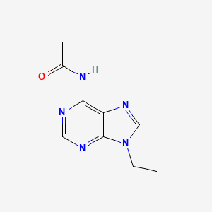 molecular formula C9H11N5O B3358394 N-(9-Ethyl-9H-purin-6-yl)acetamide CAS No. 79644-91-0