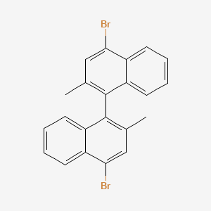 molecular formula C22H16Br2 B3358402 4,4'-Dibromo-2,2'-dimethyl-1,1'-binaphthalene CAS No. 797035-61-1