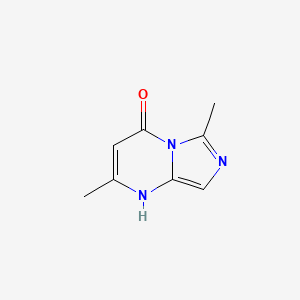 molecular formula C8H9N3O B3358422 2,6-dimethylimidazo[1,5-a]pyrimidin-4(1H)-one CAS No. 79899-01-7