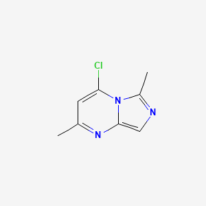 molecular formula C8H8ClN3 B3358443 4-Chloro-2,6-dimethylimidazo[1,5-a]pyrimidine CAS No. 79899-06-2