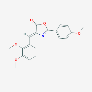molecular formula C19H17NO5 B335852 (4Z)-4-[(2,3-DIMETHOXYPHENYL)METHYLIDENE]-2-(4-METHOXYPHENYL)-4,5-DIHYDRO-1,3-OXAZOL-5-ONE 
