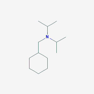 molecular formula C13H27N B3358548 N-(Cyclohexylmethyl)-N-(propan-2-yl)propan-2-amine CAS No. 80934-61-8