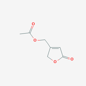 molecular formula C7H8O4 B3358585 4-(Acetoxymethyl)-2(5H)-furanone CAS No. 81189-55-1