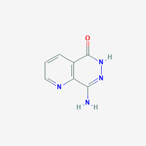molecular formula C7H6N4O B3358593 8-amino-6H-pyrido[2,3-d]pyridazin-5-one CAS No. 81214-63-3