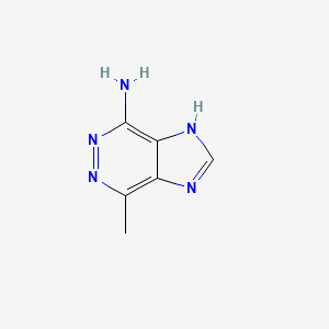molecular formula C6H7N5 B3358612 7-Methyl-1H-imidazo[4,5-d]pyridazin-4-amine CAS No. 813462-82-7