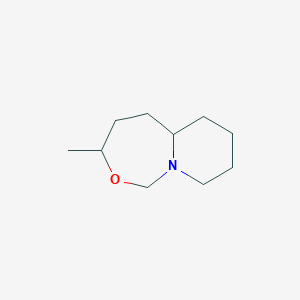 molecular formula C10H19NO B3358675 3-methyl-3,4,5,5a,6,7,8,9-octahydro-1H-pyrido[1,2-c][1,3]oxazepine CAS No. 81684-47-1