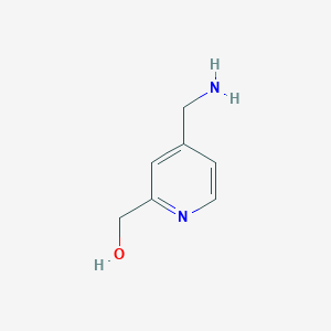 molecular formula C7H10N2O B3358838 (4-(Aminomethyl)pyridin-2-yl)methanol CAS No. 82236-58-6